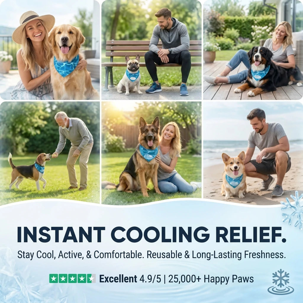Dog Cooling Bandana (Small / Medium / Large / Extra Large) (Pre-order)