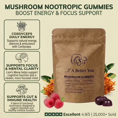 Mushroom Nootropic Gummies (60 Gummies)
