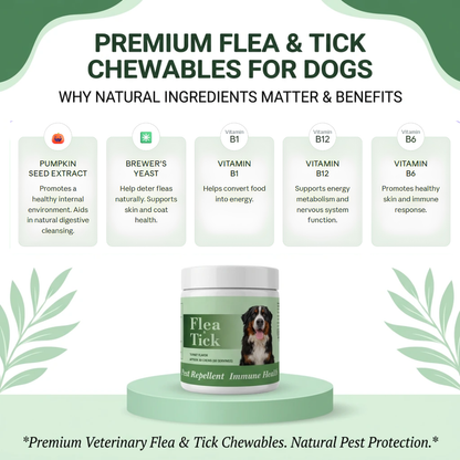 Dog Flea and Tick Preventive Chews (60 Servings)