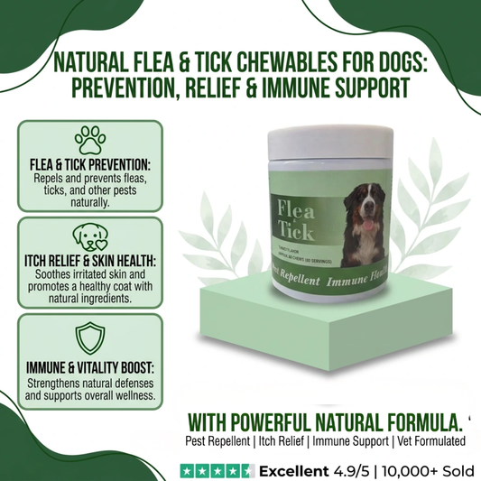 Dog Flea and Tick Preventive Chews (60 Servings)