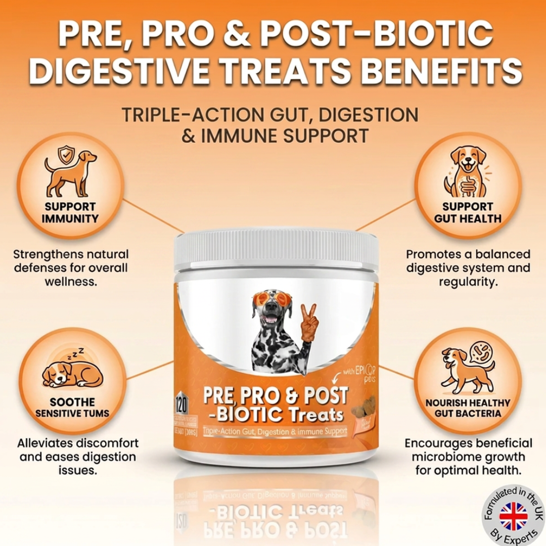 Pre, Pro & Postbiotic Digestive Treats For Dogs