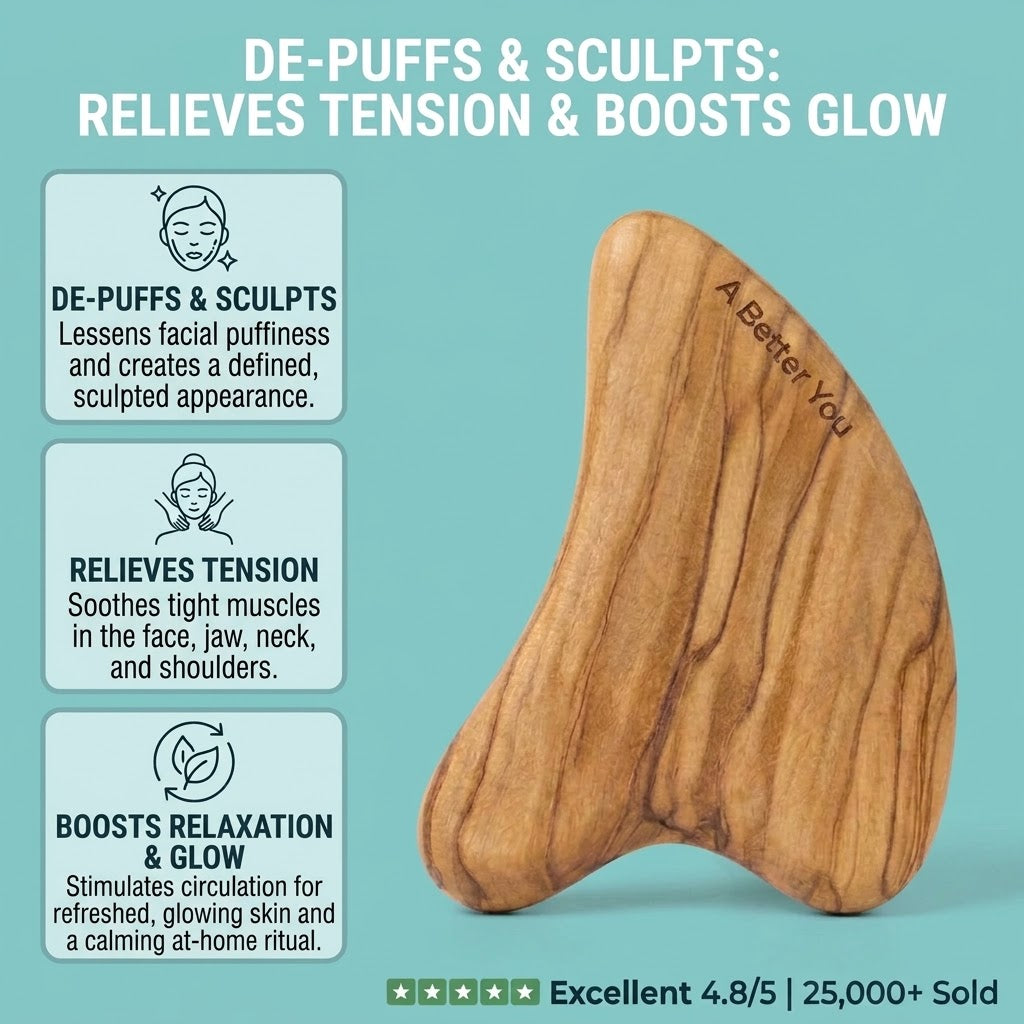 Gua Sha Tool for Lymphatic Drainage