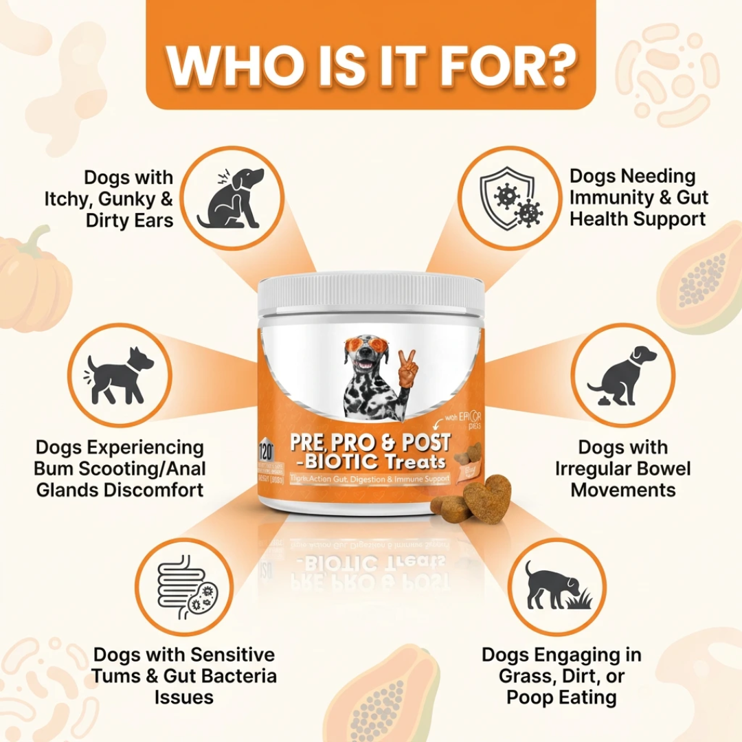 Pre, Pro & Postbiotic Digestive Treats For Dogs