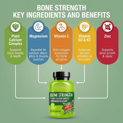 Bone Strength Supplement - 120 Capsules