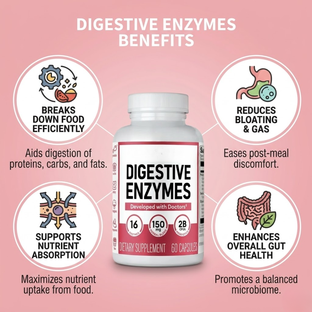 Digestive Enzymes - 60 Capsules