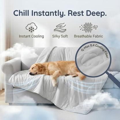 Washable Dog Cooling Throw Blanket (Small / Medium / Large / Extra Large)