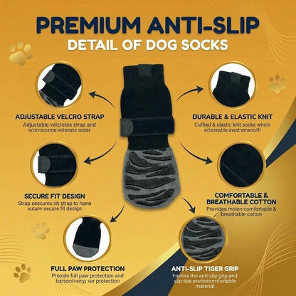 Premium Non-Slip Dog Socks
