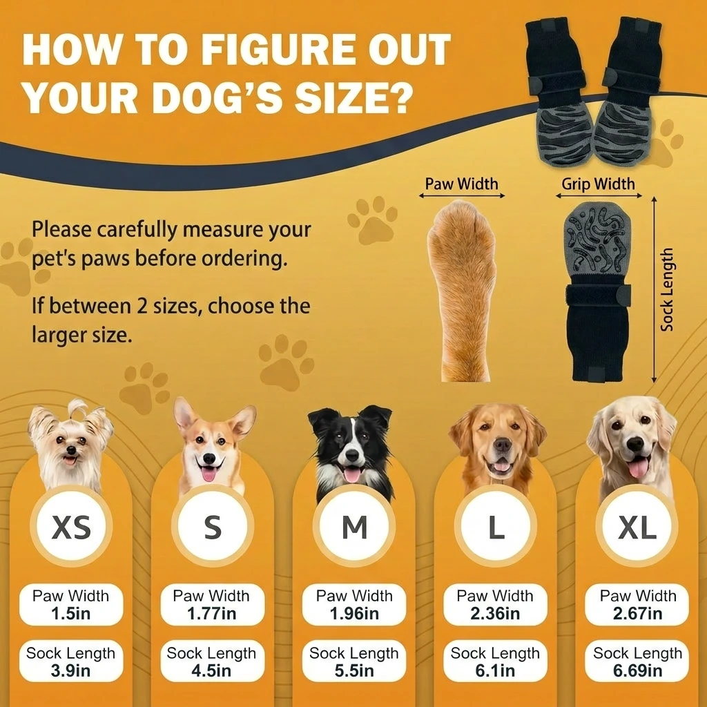 Premium Non-Slip Dog Socks