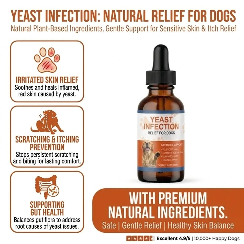 Natural Yeast Relief for Dogs (60ml)