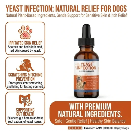 Natural Yeast Relief for Dogs (60ml)