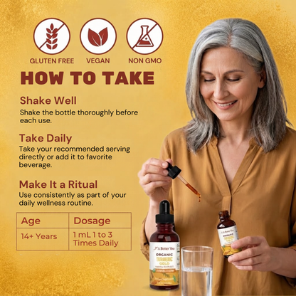 Organic Turmeric Gold Herbal Liquid Drops – 30ml