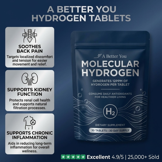 Hydrogen Water Tablets (30-Day Supply) | New & Improved Formula