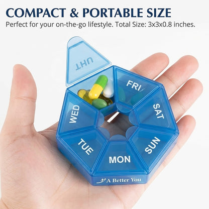 7-Day Round Pill Organizer