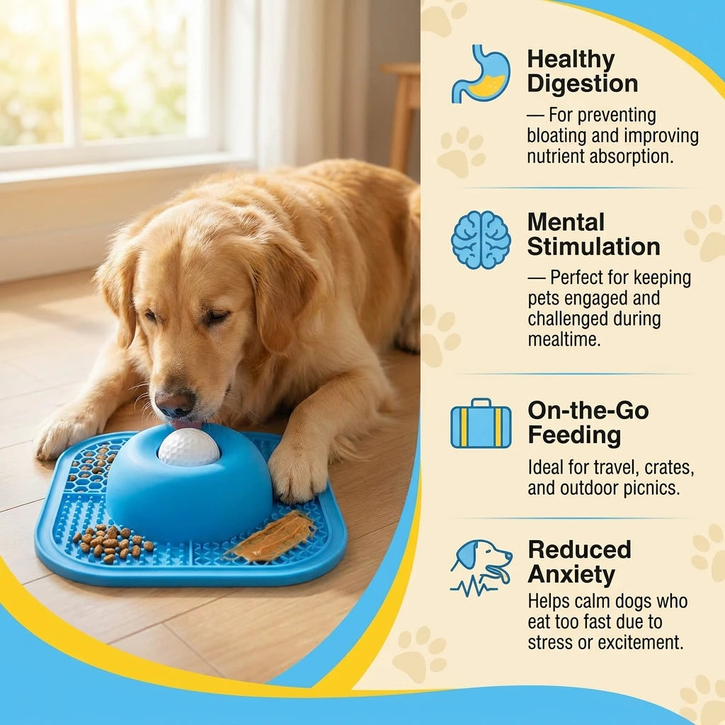 Slow Feeder Pet Bowl