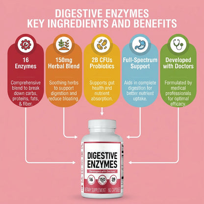 Digestive Enzymes - 60 Capsules
