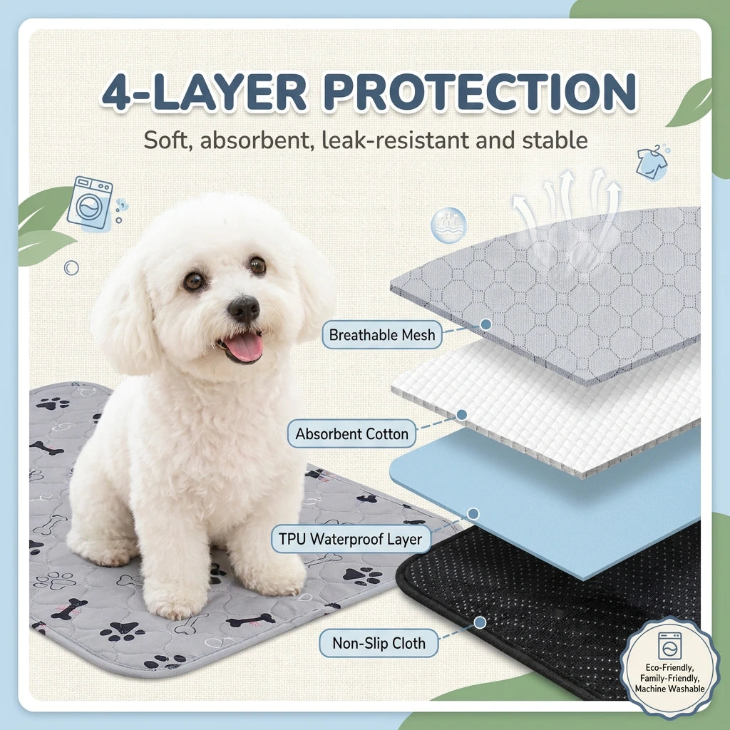 Washable Dog Pee Pads (Small / Medium / Large)