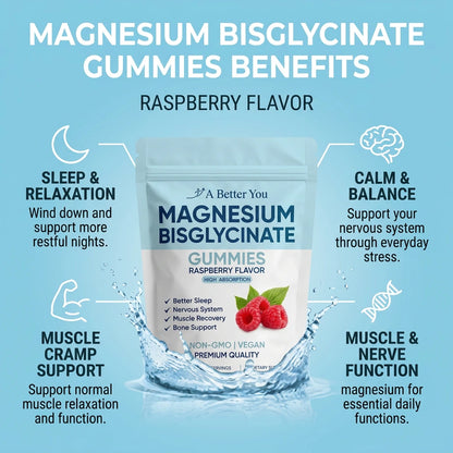 Magnesium Bisglycinate Gummies – 400mg (60 Gummies)