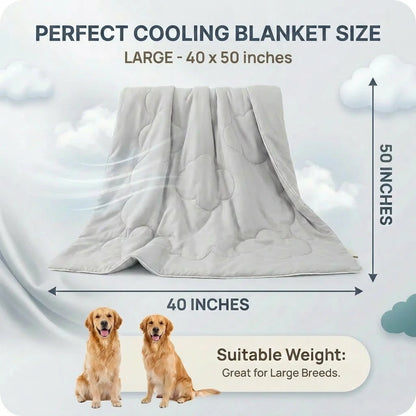 Washable Dog Cooling Throw Blanket (Small / Medium / Large / Extra Large)