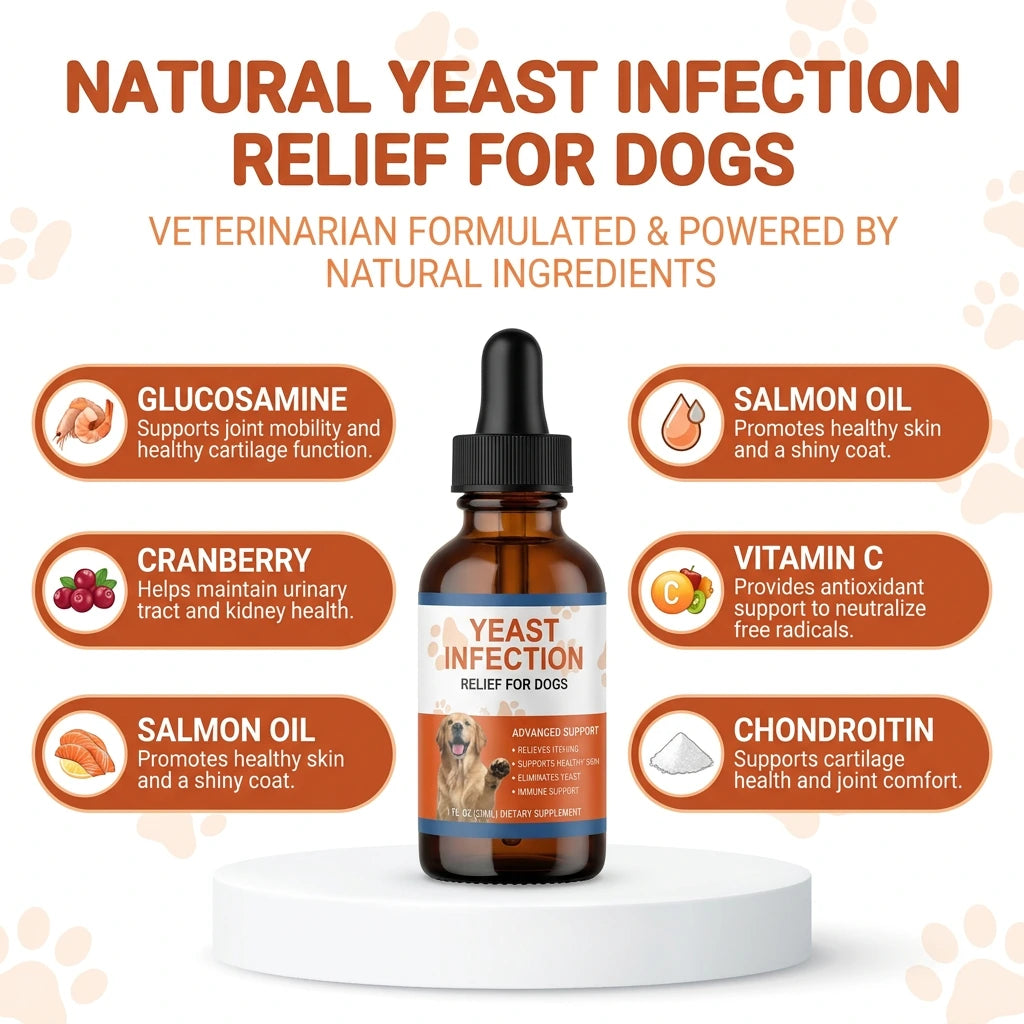 Natural Yeast Relief for Dogs (60ml)