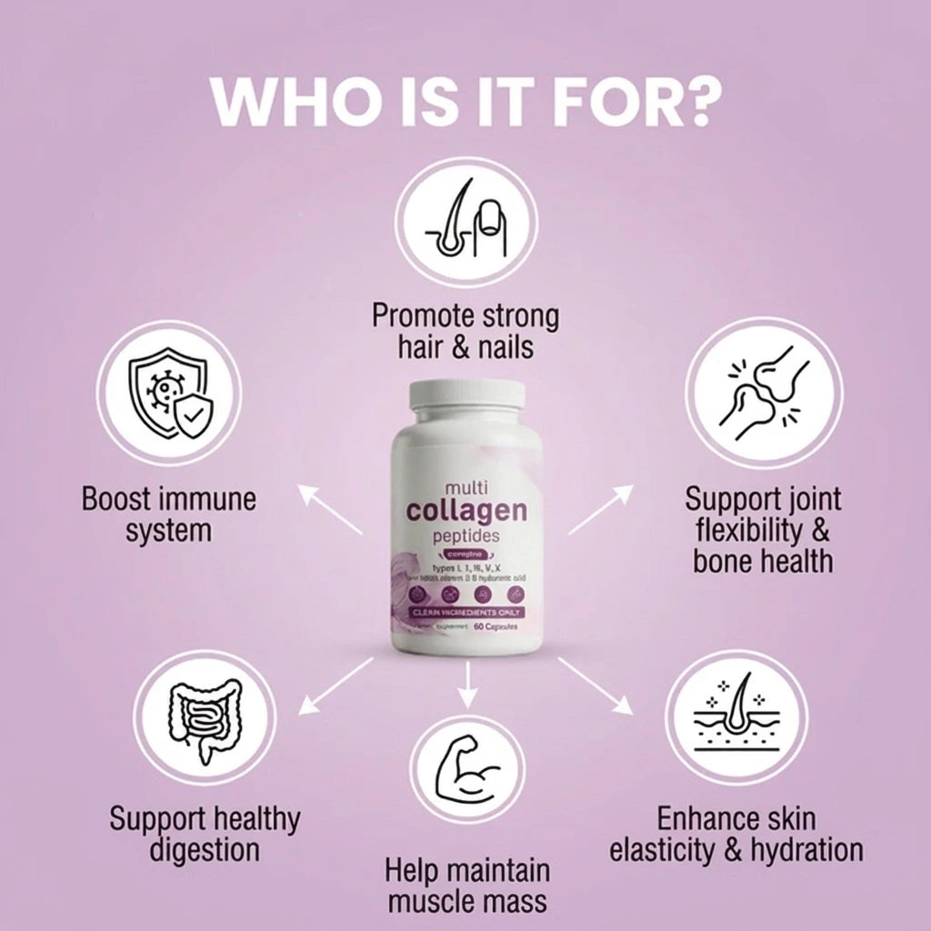 Multi Collagen Peptides - 60 Capsules