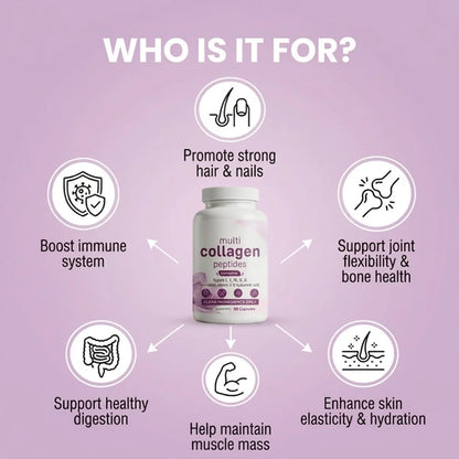 Multi Collagen Peptides - 60 Capsules