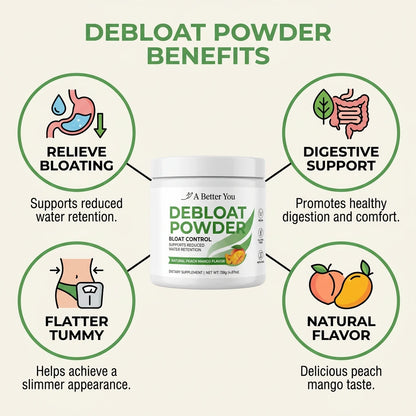 Debloat Powder for Digestive Health | Peach Mango (30 Servings)