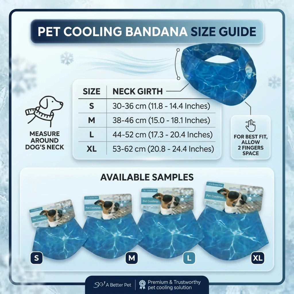 Dog Cooling Bandana (Small / Medium / Large / Extra Large) (Pre-order)