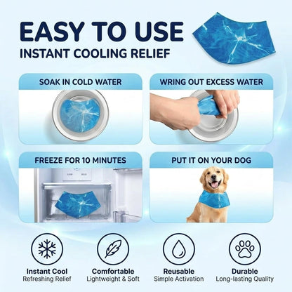 Dog Cooling Bandana (Small / Medium / Large / Extra Large) (Pre-order)