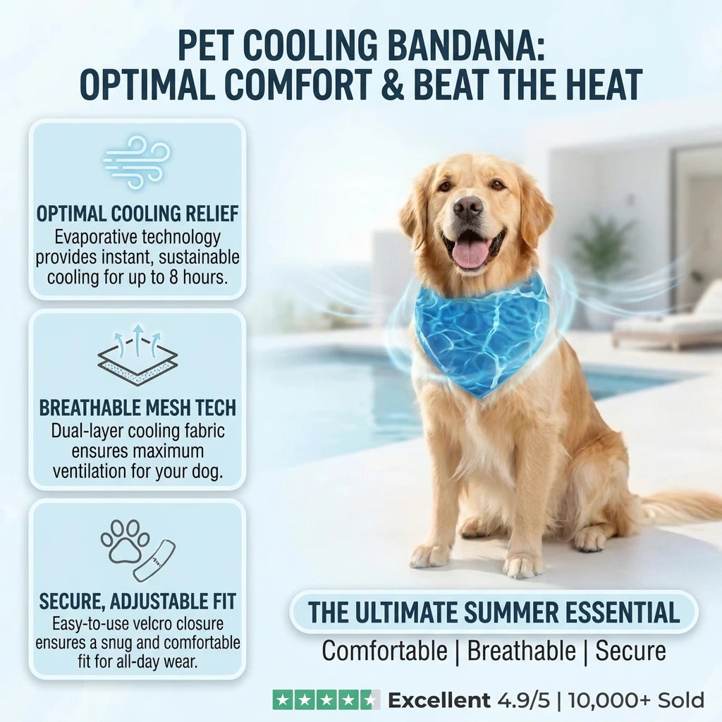 Dog Cooling Bandana (Small / Medium / Large / Extra Large) (Pre-order)