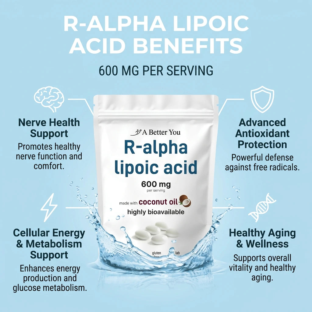 R-alpha Lipoic Acid 600mg (60 Softgels)