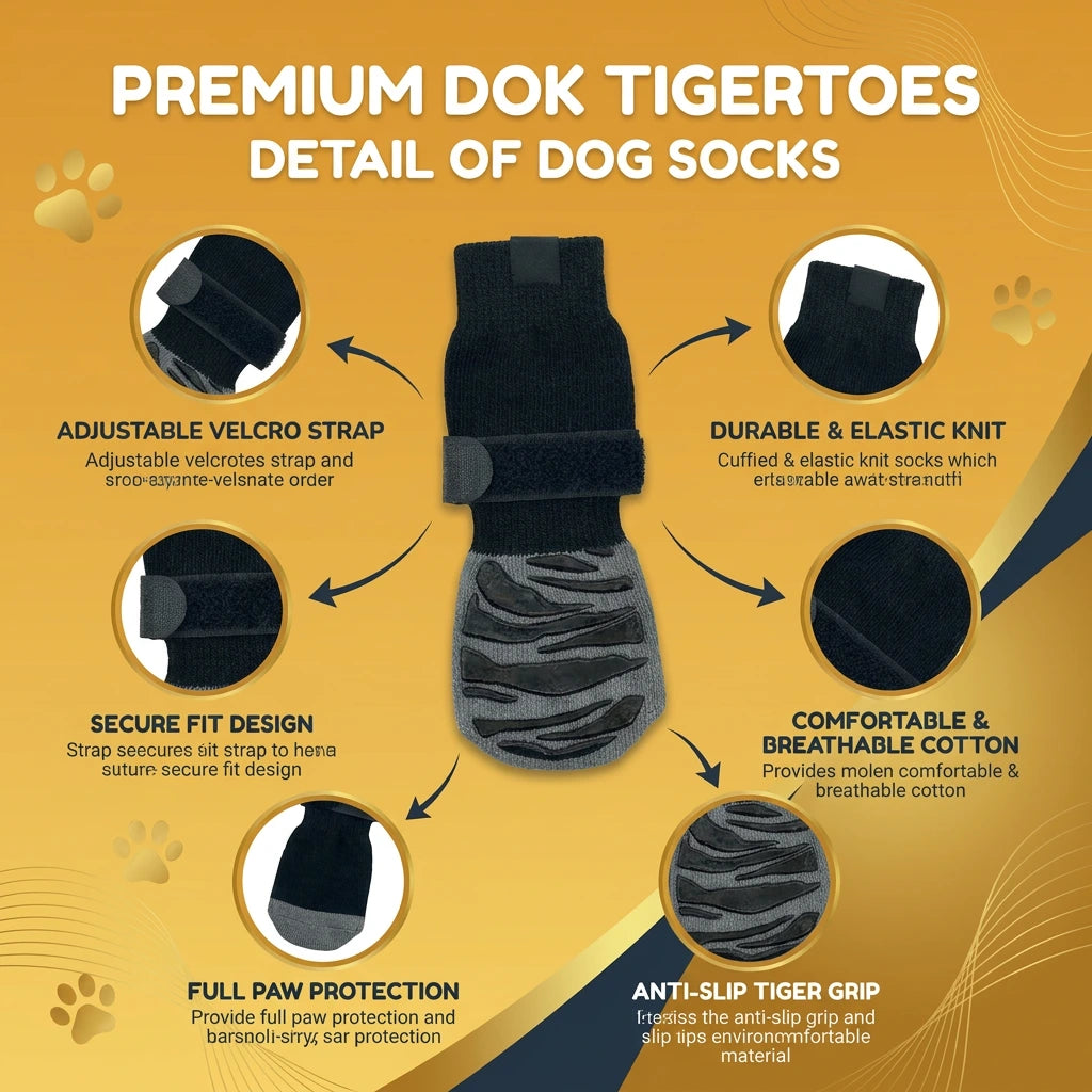 Premium Non-Slip Dog Socks