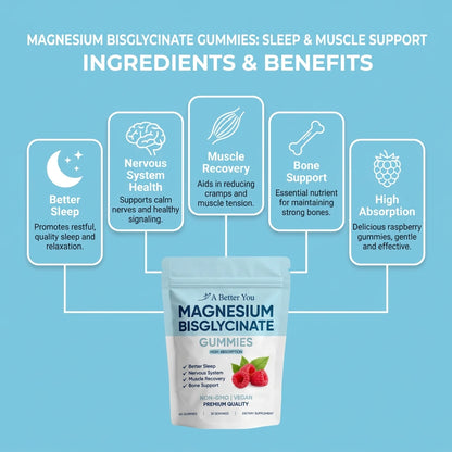 Magnesium Bisglycinate Gummies – 400mg (60 Gummies)