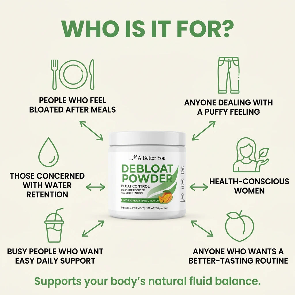 Debloat Powder for Digestive Health | Peach Mango (30 Servings)