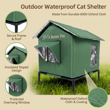 Outdoor Cat House Weatherproof (Medium / Large)