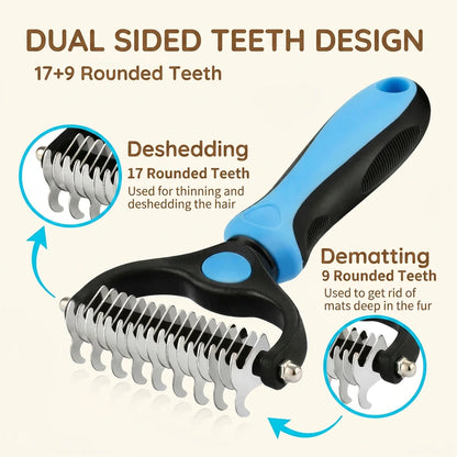 2-In-1 Deshedding Pet Brush