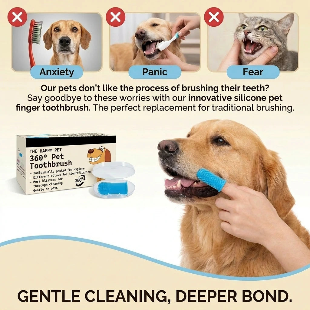 Pet Oral Care Finger Toothbrush Set (2-PCS)