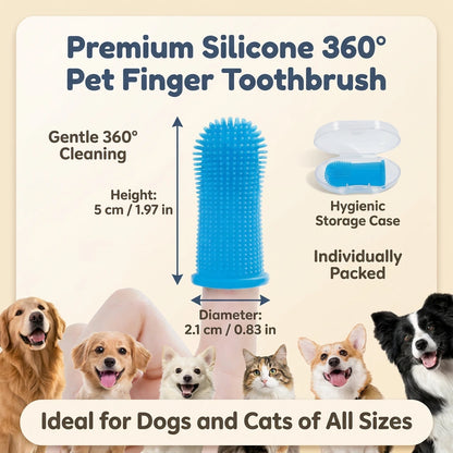Pet Oral Care Finger Toothbrush Set (2-PCS)