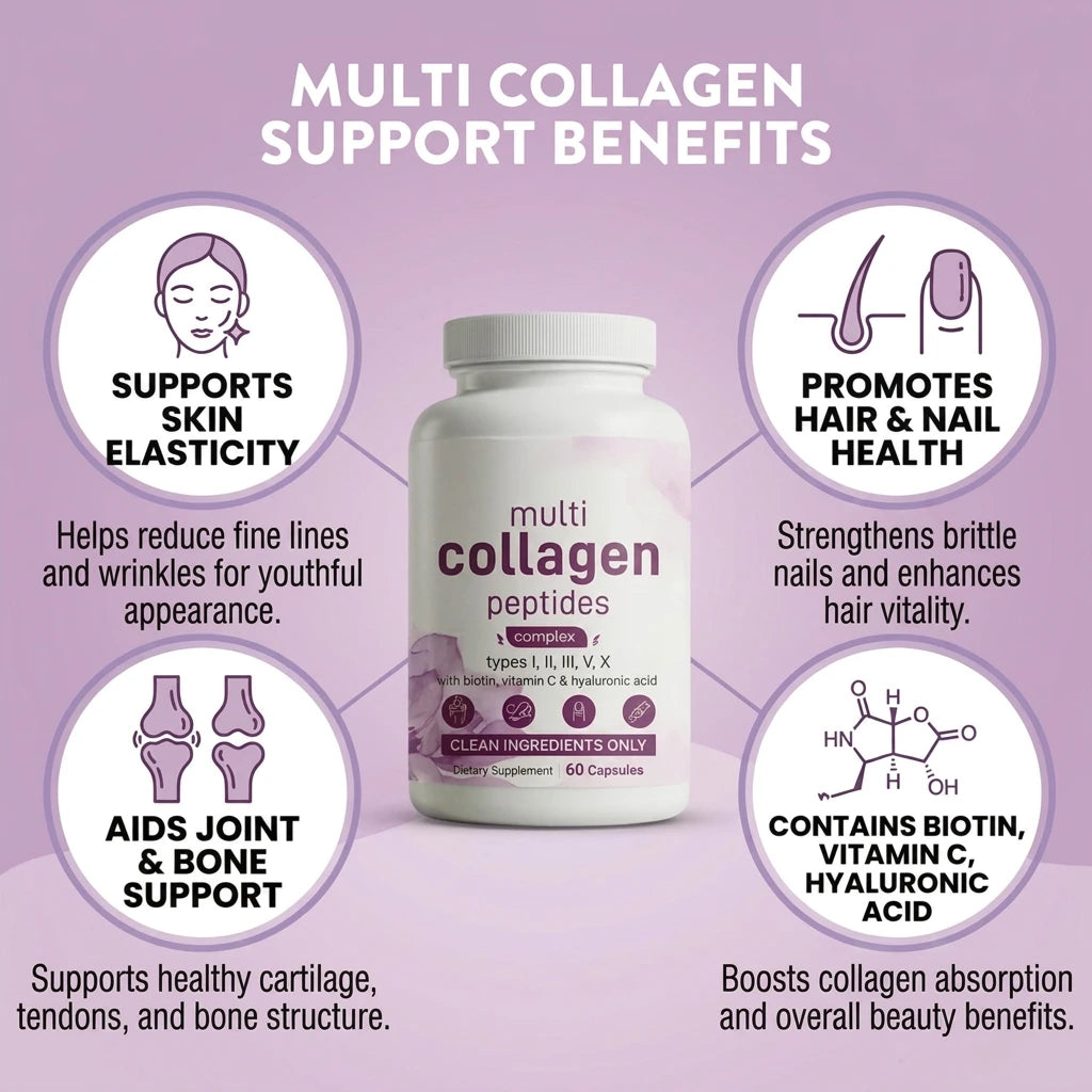 Multi Collagen Peptides - 60 Capsules