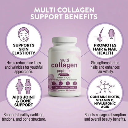 Multi Collagen Peptides - 60 Capsules