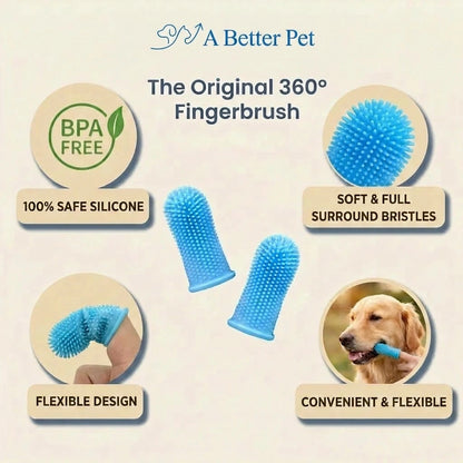 Pet Oral Care Finger Toothbrush Set (2-PCS)