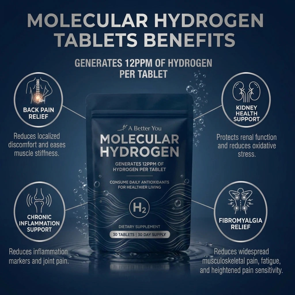 Hydrogen Water Tablets (30-Day Supply) | New & Improved Formula