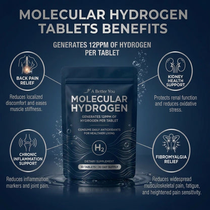 Hydrogen Water Tablets (30-Day Supply) | New & Improved Formula