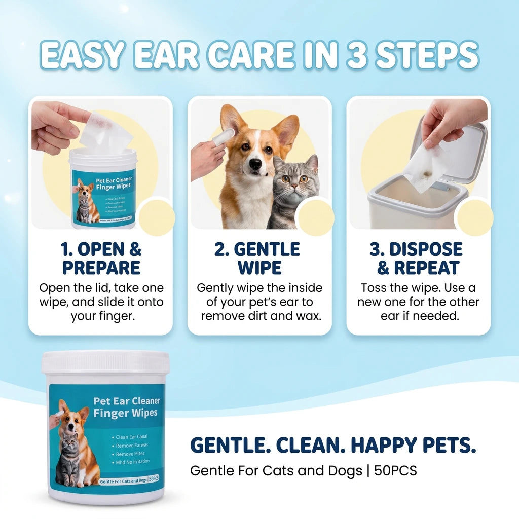 Dog Ear Cleaning Wipes
