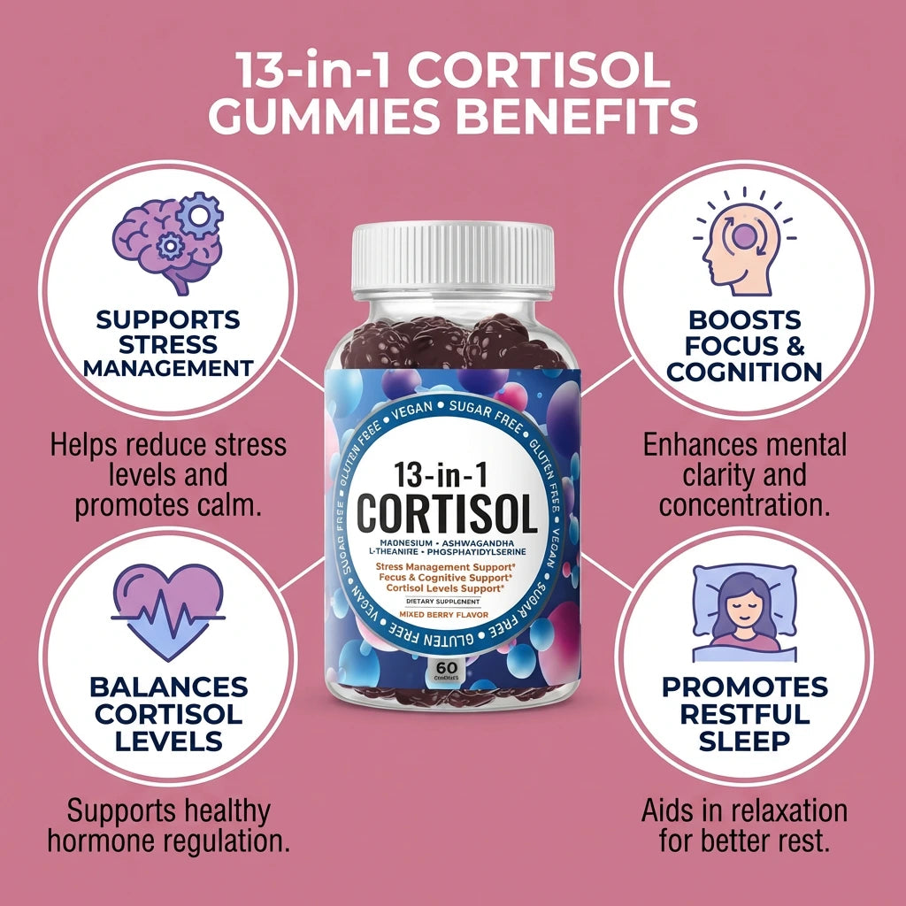 13-in-1 Cortisol - 60 Gummies