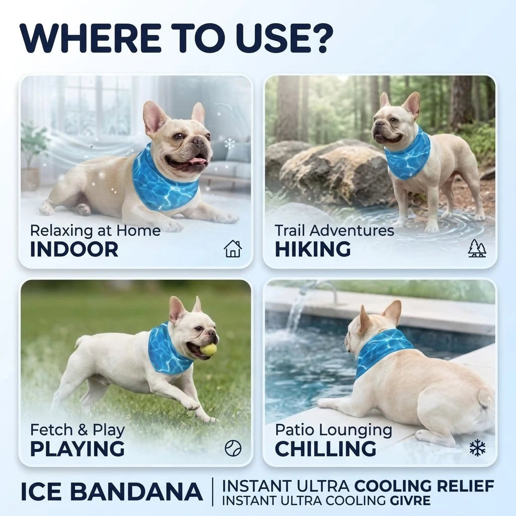 Dog Cooling Bandana (Small / Medium / Large / Extra Large) (Pre-order)