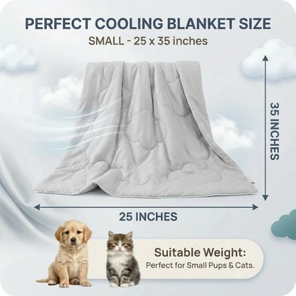 Washable Dog Cooling Throw Blanket (Small / Medium / Large / Extra Large)