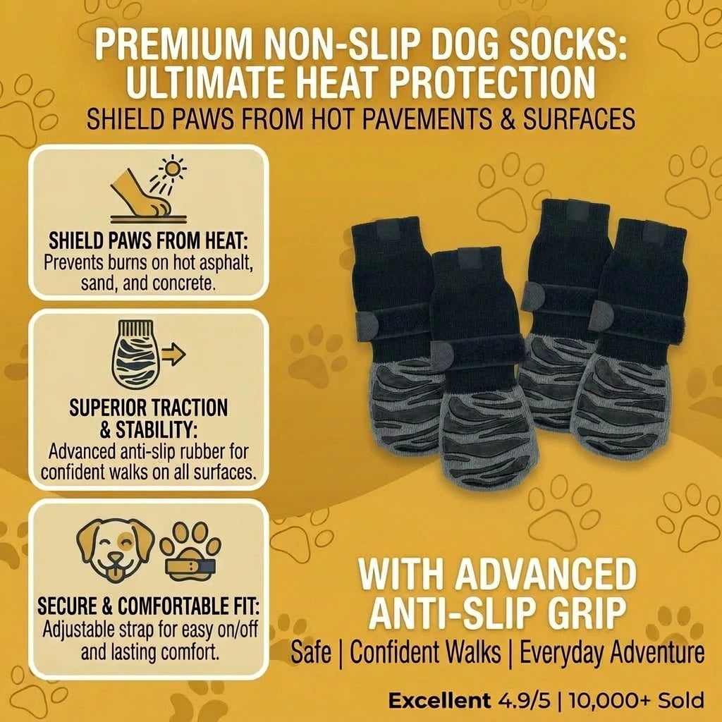 Premium Non-Slip Dog Socks