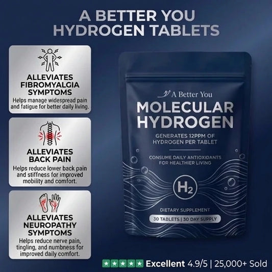 Hydrogen Water Tablets (30-Day Supply) | New & Improved Formula