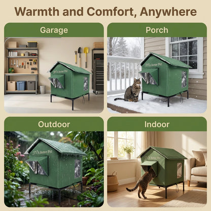 Outdoor Cat House Weatherproof (Medium / Large)