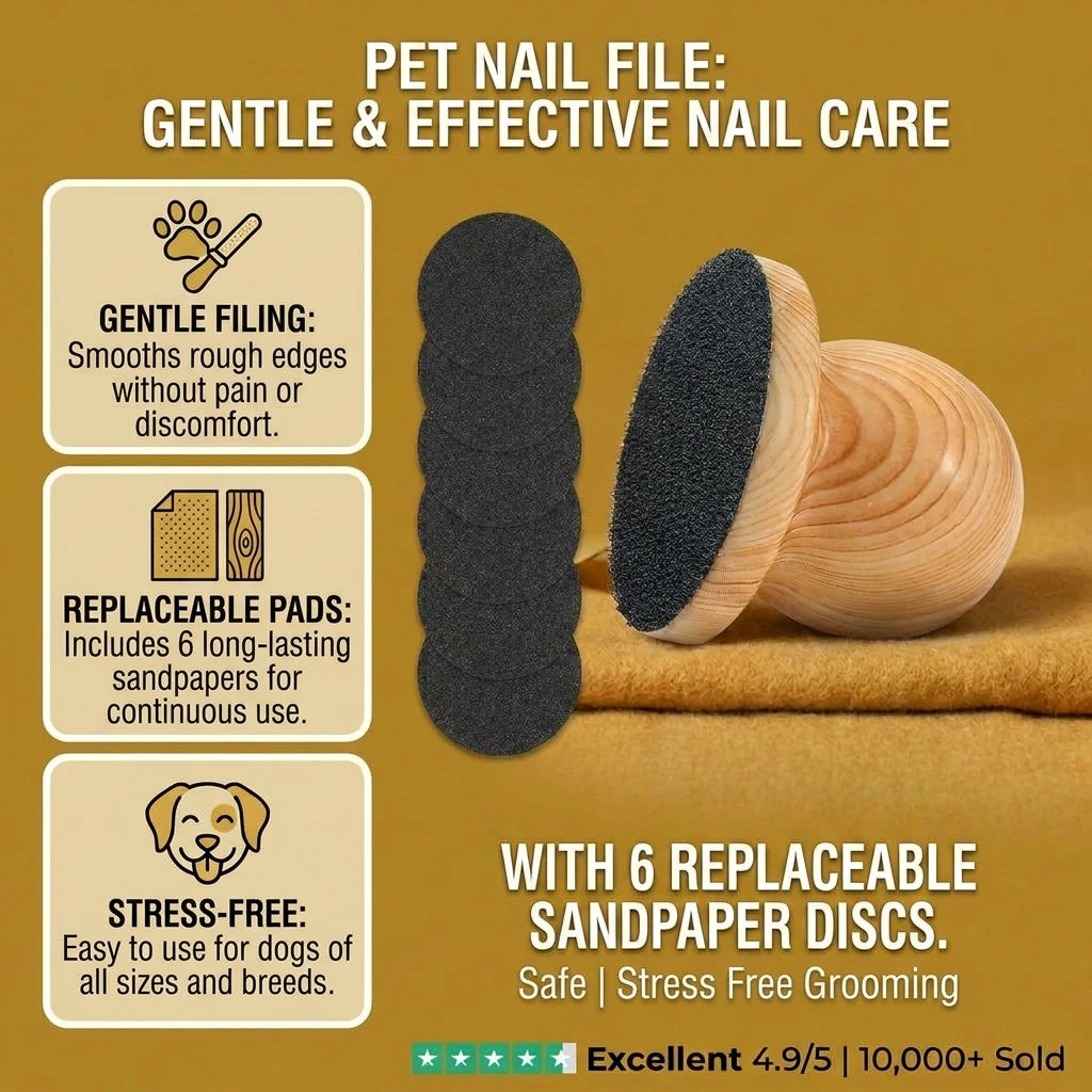Wooden Nail File for Pets